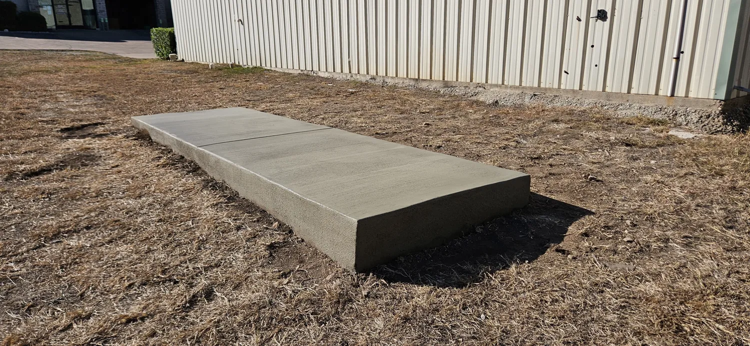 A purpose-built equipment slab by Lucky’s Concrete in Clermont