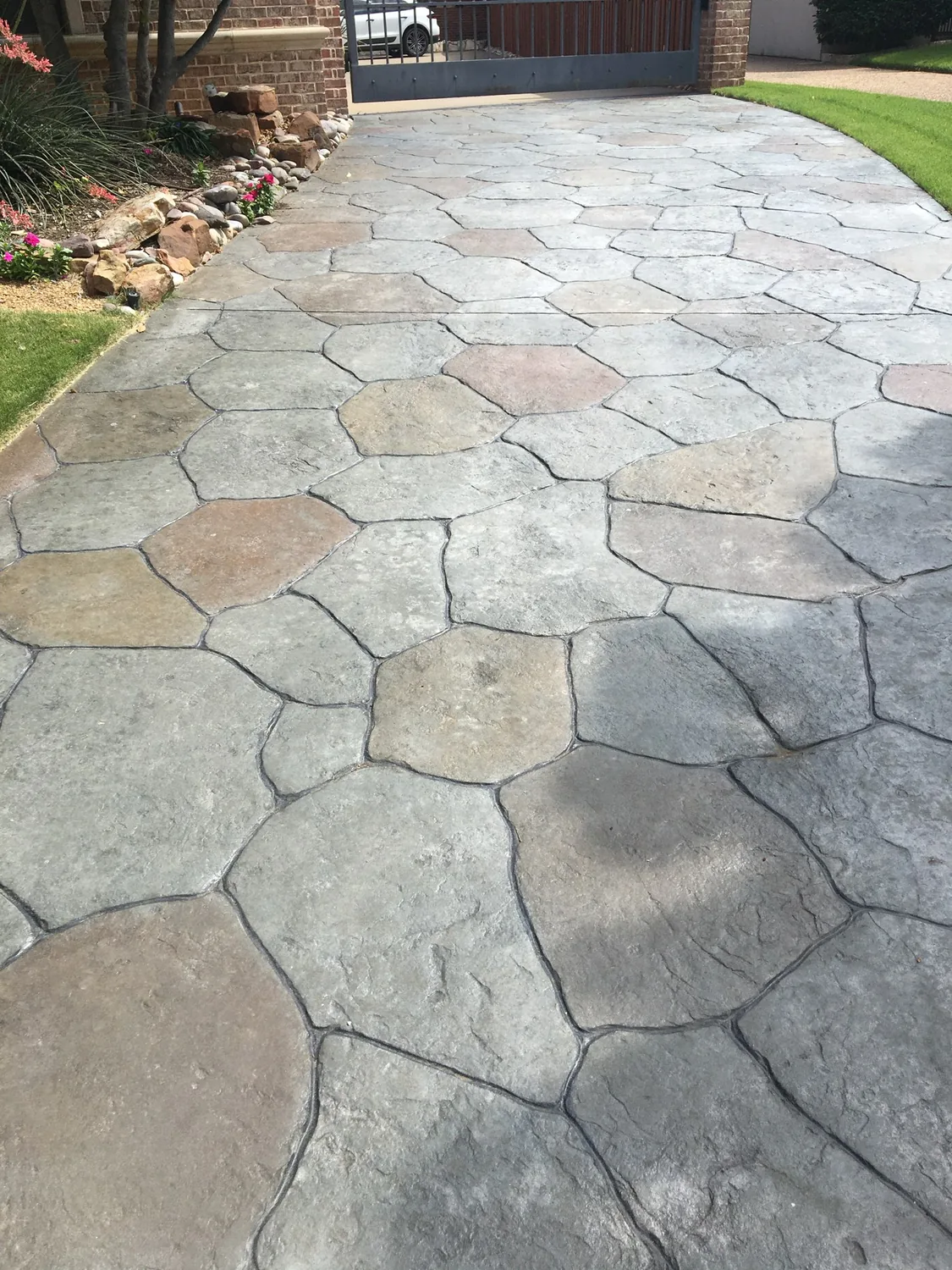 A stamped backyard transformation by Lucky&rsquo;s Concrete in Clermont